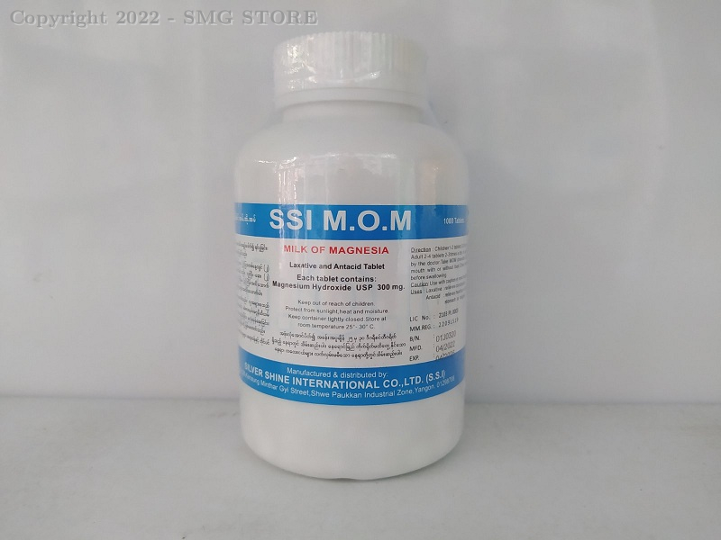 Ssi Tablet 12076357 - MOM 1000 tablets (SSI) White 3/29