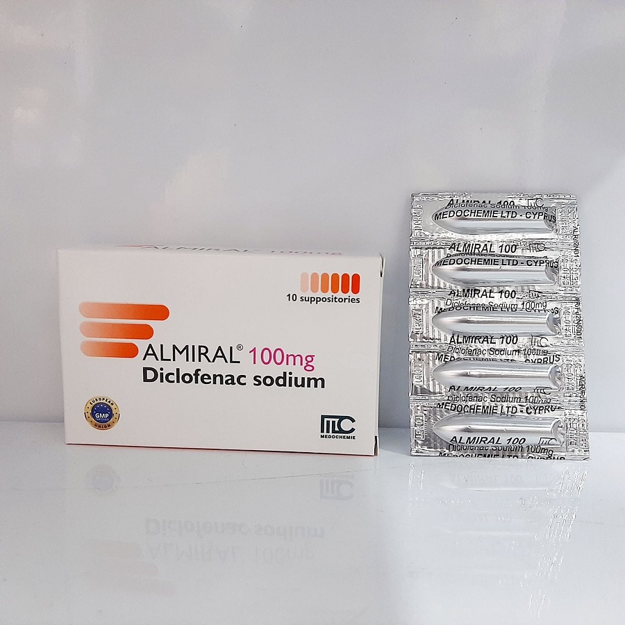 73013494 - Almiral 100 mg ( Diclofenac suppo)