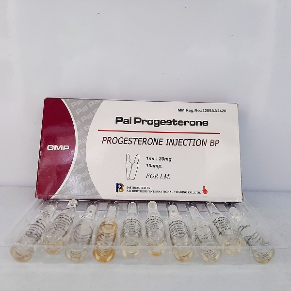 Uniprogestrone Inj 03452471 - Pai Progesterone (Progesterone inj) 10amp 4/25